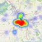 Cumbrian Properties - Carlisle listings heatmap