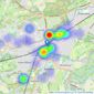 Manners Residential Limited - Woking listings heatmap