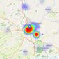 Masons Sales - Louth listings heatmap