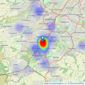 Bloor & Co Estate Agents - Sheffield listings heatmap