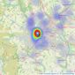 Auction House - Covering South Yorkshire listings heatmap
