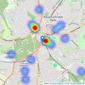 Doorknobs Ltd - Tunbridge Wells listings heatmap