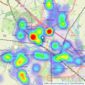 Wards - Ashford listings heatmap