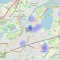 Martin & Co - Walton On Thames listings heatmap
