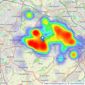 William H. Brown - Pudsey listings heatmap