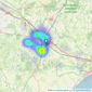 Evolution Properties - Ashford listings heatmap
