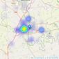 Anthony Jones Properties - Darlington listings heatmap