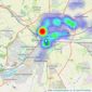 Lovelle Estate Agency - Lincoln listings heatmap