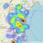 Bradleys - Paignton listings heatmap