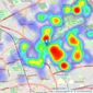 Whitegates - West Derby listings heatmap