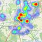 Kings Estates - Tunbridge Wells listings heatmap
