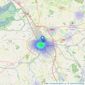 Auction House Cumbria - Carlisle listings heatmap