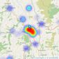 Cavendish Estate Agents - Ruthin listings heatmap