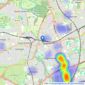 Noel Harris Residential Sales - Newcastle Upon Tyne listings heatmap