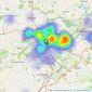 William H. Brown - Harrogate listings heatmap