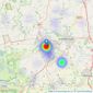 Strutt & Parker - Harrogate listings heatmap