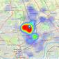 Northwood incorporating Bowes Mitchell - Benton listings heatmap