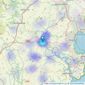 Rendells - Totnes listings heatmap