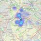 HOME MARKETING AND MANAGEMENT - Pudsey listings heatmap