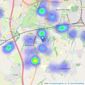 haart - covering Blaby listings heatmap