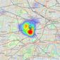 Rolfe East - Ealing listings heatmap