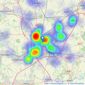 Your Move - Doncaster listings heatmap