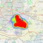 Hannells Estate Agents - Alvaston listings heatmap