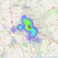 Butters John Bee - Newcastle Under Lyme listings heatmap