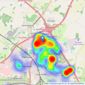 Lifestyle Property Services - Bradley Stoke listings heatmap