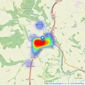 Modern Move - Buckfastleigh listings heatmap