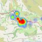 Wingetts - Llangollen listings heatmap
