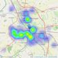 Homesearch Direct - Carlisle listings heatmap