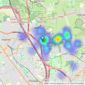 Godfrey And Barr - Mill Hill listings heatmap