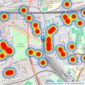 Winkworth - Ealing & Acton listings heatmap