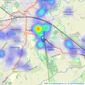 Guild House Estate Agents - Rugby listings heatmap