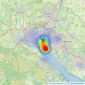 Hunters - Southampton listings heatmap
