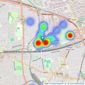 Japan Services Rent - London - Sales listings heatmap