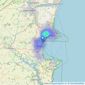 Winfields Sales and Lettings - Paignton listings heatmap