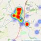 Lockstones Estate Agents - Malmesbury listings heatmap