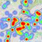 Curchods Estate Agents - Woking listings heatmap