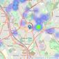 Belvoir Sales - Stoke-On-Trent listings heatmap