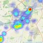 Martin & Co - Lincoln listings heatmap