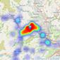 William H. Brown - Sowerby Bridge listings heatmap