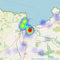 John Francis - Fishguard listings heatmap