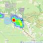 David Plaister Ltd - Cheddar listings heatmap