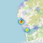Morris Marshall & Poole - Tywyn listings heatmap