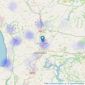 Country Living Group - Haverfordwest listings heatmap