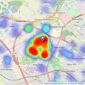 Newby & Co - Leicester listings heatmap