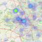 Louis Taylor - Newcastle-Under-Lyme listings heatmap