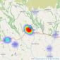 Rounthwaite & Woodhead - Kirkbymoorside listings heatmap